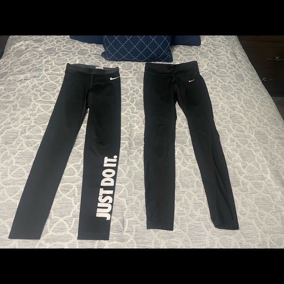 2 NIKE LEGGINGS - Picture 1 of 5
